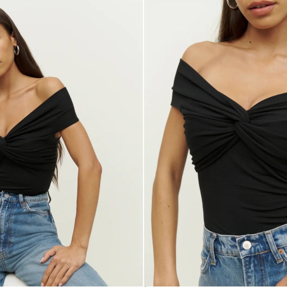 Reformation Ezlynn Knit Top — S